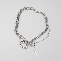 Alt heart chain necklace - Thumbnail 2
