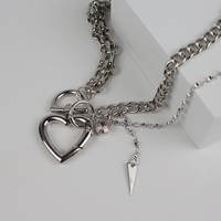 Alt heart chain necklace - Thumbnail 4