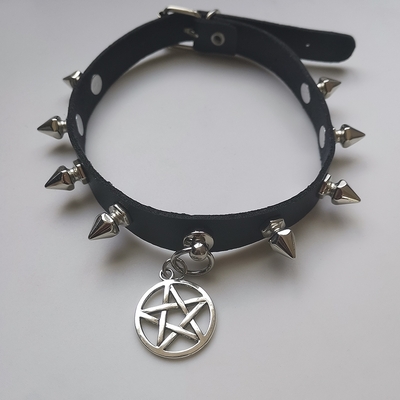 Rivet punk star choker - Thumbnail 5