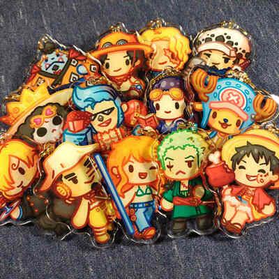 One piece chibi keychains