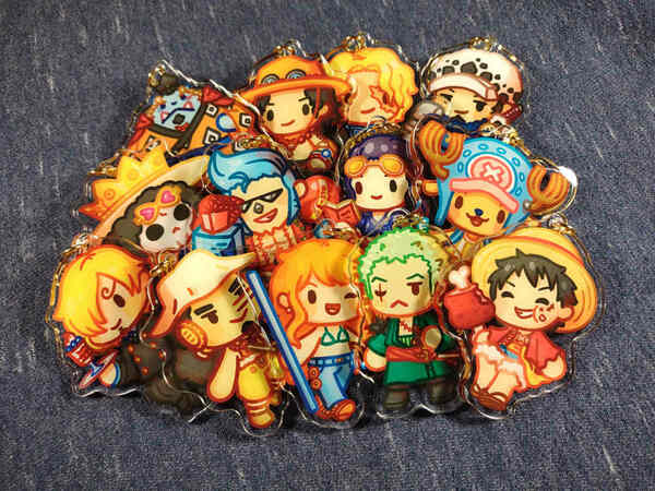 One Piece Chibi Keychains