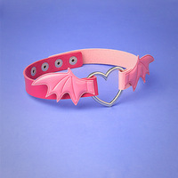 Punk evil wings choker - Thumbnail 3