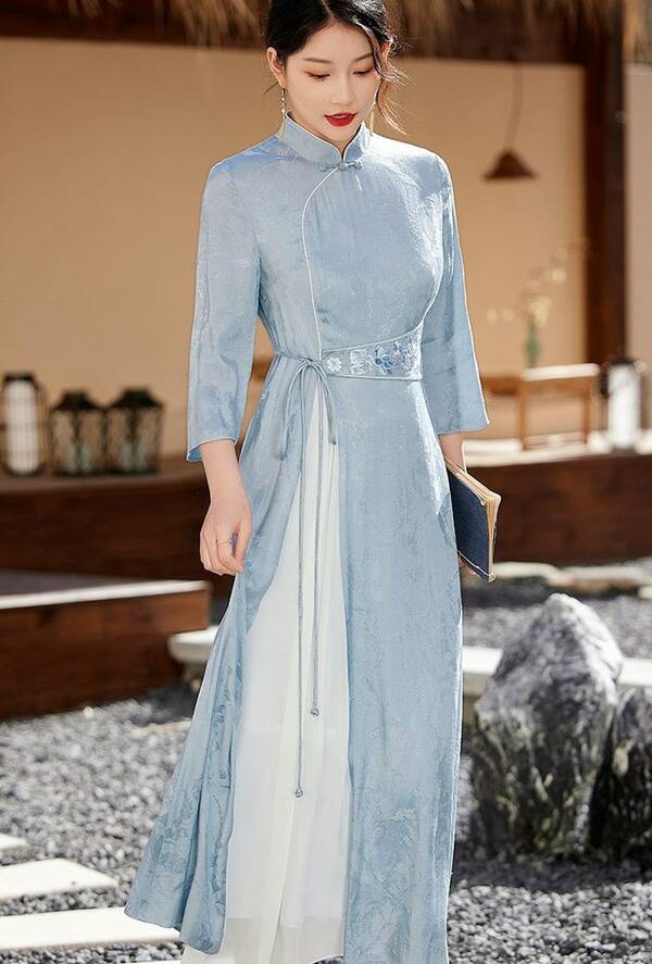 Loose Cheongsam, Qipao Dress, Tea Ceremony Prom, Cheongsam Dress, women dress, prom dress, evening party dress, gown balls