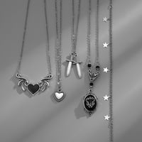 Punk in darkness necklace set 5 pcs - Thumbnail 3