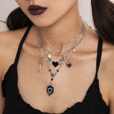 Punk in darkness necklace set 5 pcs - Thumbnail 3