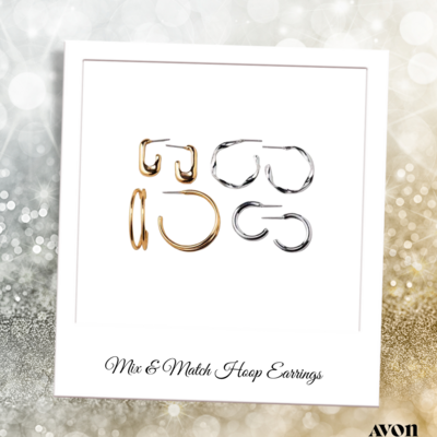 Mix and match hoop earring set - final sale
