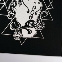 Witch hand & Venus Fly Trap Wiccan Goth Sew-on Patches - Thumbnail 2