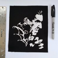 Bela Lugosi & Bat Wings Horror Punk Sew-on Patches - Thumbnail 2