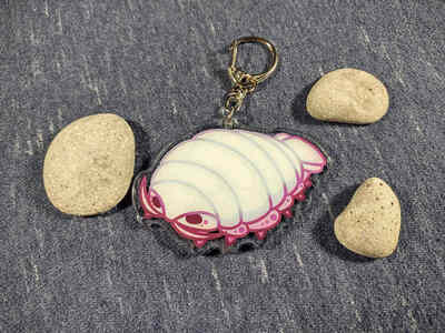 Giant Isopod Keychain