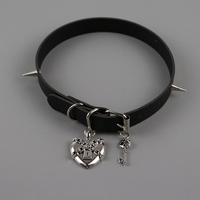 Punk locked heart choker - Thumbnail 1