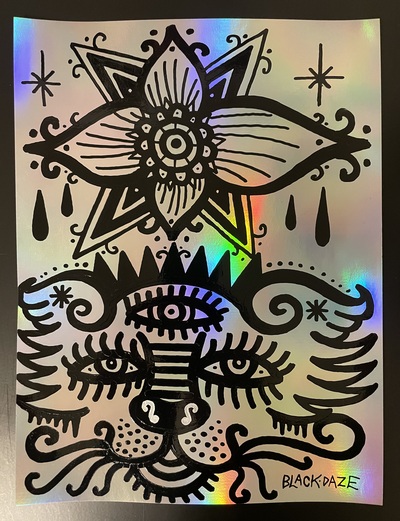 CAT MANDALA HOLOGRAPHIC 