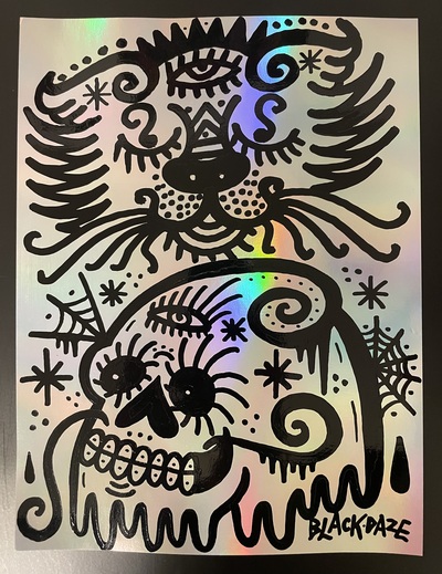 CAT SKULL HOLOGRAPHIC 