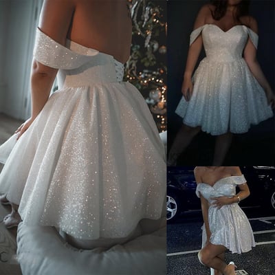 Plus size short homecoming dresses knee length 