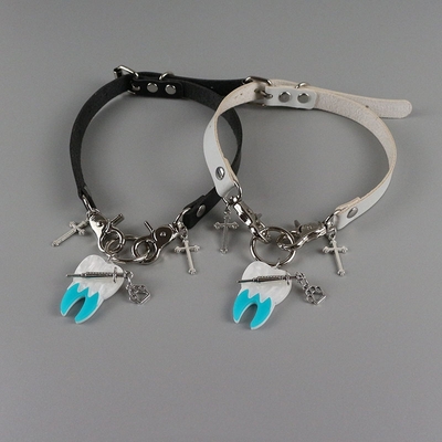 Tooth y2k choker