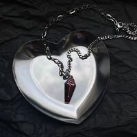 Gothic coffin necklace - Thumbnail 1