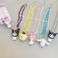Kawaii core kuromi necklace - Thumbnail 4