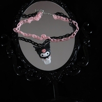Kawaii core kuromi necklace - Thumbnail 2
