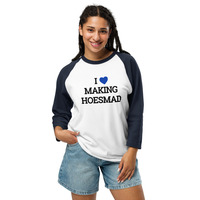I love Making Hoesmad shirt 3/4 sleeve raglan - Thumbnail 7