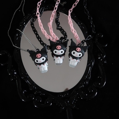 Kawaii core kuromi necklace