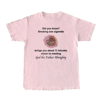 Free Shipping-TO MEET THE GOD 11 MINS CLOSER TEE - Thumbnail 2