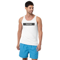 Penton Black Stripe Logo Men's Moto Tank Top - Thumbnail 8