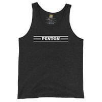 Penton Black Stripe Logo Men's Moto Tank Top - Thumbnail 4