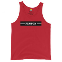 Penton Black Stripe Logo Men's Moto Tank Top - Thumbnail 5