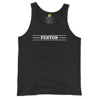 Penton Black Stripe Logo Men's Moto Tank Top - Thumbnail 6