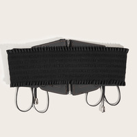 Heart Zipper Up Lace Corset Belt - Thumbnail 2