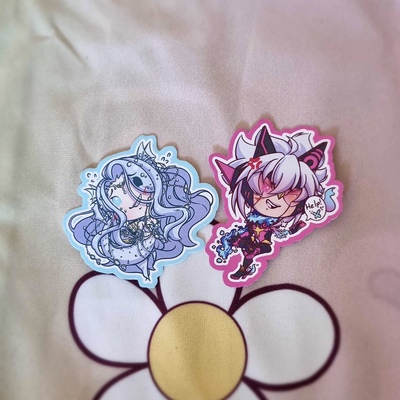 Cyyu, monarch & ironmouse stickers