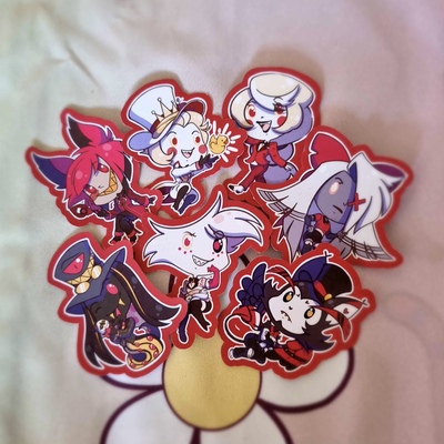 Hazbin hotel & helluva boss stickers