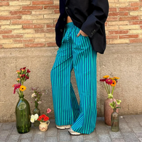 Y2K WIDE LEG STRIPED PANT   - Thumbnail 5