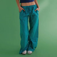 Y2K WIDE LEG STRIPED PANT   - Thumbnail 6