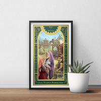 Reincarnated as a Slime Art Print | Gold Metallic Ink | Rimiru Tempest | Isekai Tarot Collector Print - Thumbnail 2