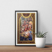Konosuba Art Prints | Gold Metallic Ink | Megumin, Darkness, Aqua, Kazuma, Yunyun | Isekai Tarot Collector Print - Thumbnail 5