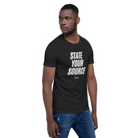 State your source t-shirt Unisex - Thumbnail 5