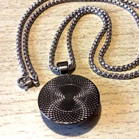 Stunning Shine Planet Pendant Art Handcrafted Necklace Unique - Thumbnail 5