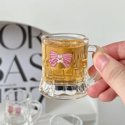 3pcs/set Cute Bow Prints Soju Glass Cup