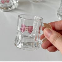 3pcs/set Cute Bow Prints Soju Glass Cup - Thumbnail 1