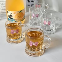 3pcs/set Cute Bow Prints Soju Glass Cup - Thumbnail 4