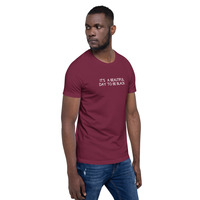 It's a beautiful day to be black t-shirt Unisex - Thumbnail 4