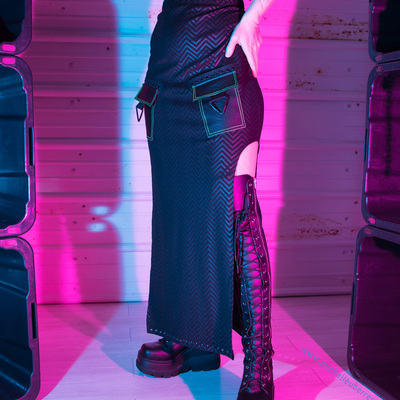 Ooak defense mechanism cargo skirt - Thumbnail 2