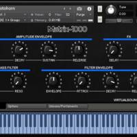 Oberheim Matrix 1000 Kontakt Library Virtual Instrument Nki Vst Software - Thumbnail 1