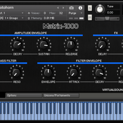 Oberheim matrix 1000 kontakt library virtual instrument nki vst software