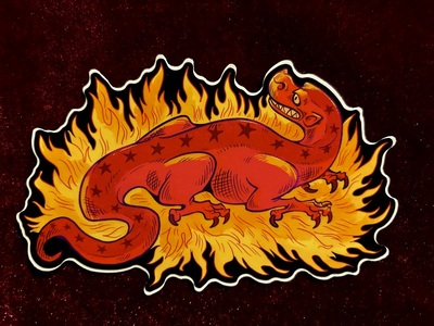 Salamander sticker