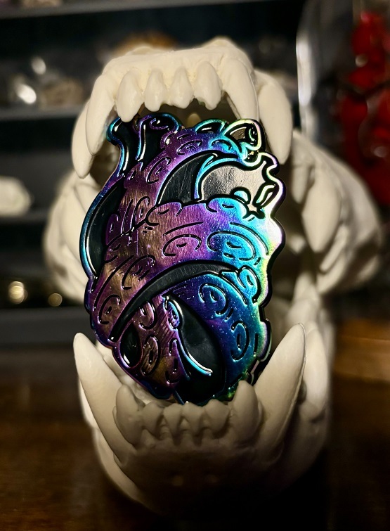 Tentacle Heart enamel pin