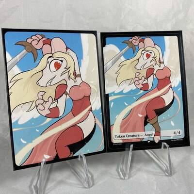 Rat angel token - mtg token card