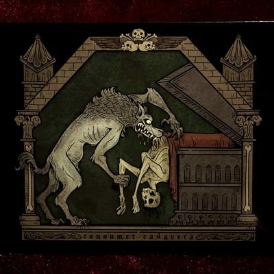 Ghoul feeding 5x7 print