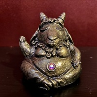 Meditating Baphomet statue ("bronze") - Thumbnail 1