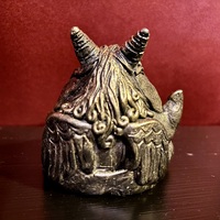 Meditating Baphomet statue ("bronze") - Thumbnail 3